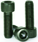 7/16-14 x 2-3/4 - Black Finish Heat Treated Alloy Steel - Cap Screws - Socket Head - USA Tool & Supply