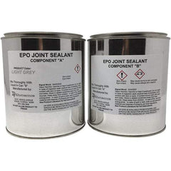 Made in USA - 1 Gal Concrete Repair/Resurfacing - Light Gray, 19 25 Sq Ft Coverage, Epoxy Resin - USA Tool & Supply