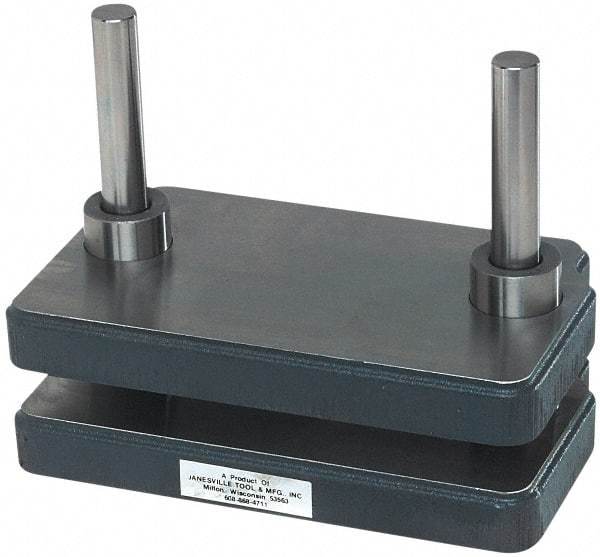 JT&M - 6-3/4" Guide Post Length, 1" Die Holder Thickness, Cast Iron, Mold Blank, Punch & Die Set - 1-3/8" Bushing Diam, 8-1/2" Overall Width x 5" Overall Depth - USA Tool & Supply