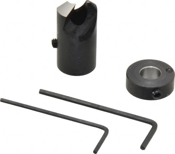 Vernon - 5/8" Cutter Diam, Letter O Drill Compatibility, 5/16" Collar Thickness, Adjustable Depth Drill Countersink - USA Tool & Supply