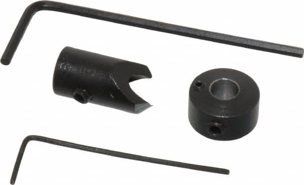 Vernon - 5/16" Cutter Diam, 11/64" Drill Compatibility, 1/4" Collar Thickness, Adjustable Depth Drill Countersink - USA Tool & Supply