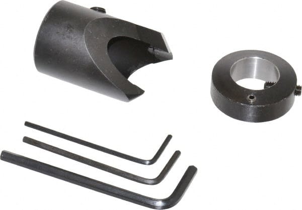 Vernon - 1" Cutter Diam, 5/8" Drill Compatibility, 3/8" Collar Thickness, Adjustable Depth Drill Countersink - USA Tool & Supply