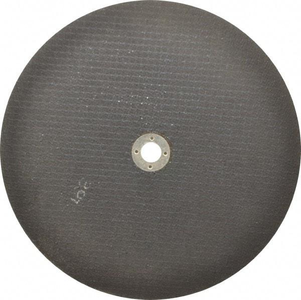 Norton - 10" 46 Grit Aluminum Oxide Cutoff Wheel - 1/16" Thick, 5/8" Arbor, 6,110 Max RPM, Use with Stationary Tools - USA Tool & Supply