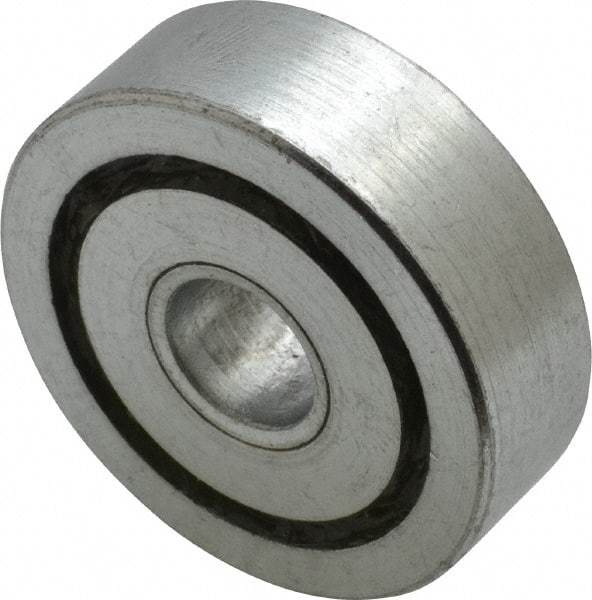 Value Collection - 1/2" Bore Diam, 1-3/4" OD, Open Unground Full Complement Radial Ball Bearing - 9/16" Wide, 1 Row, Round Bore, 1,187 Lb Dynamic Capacity - USA Tool & Supply