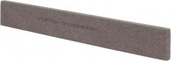 Norton - 120 Grit Aluminum Oxide Rectangular Polishing Stone - Fine Grade, 1" Wide x 8" Long x 1/4" Thick - USA Tool & Supply