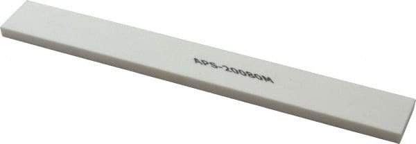 Norton - 180 Grit Aluminum Oxide Rectangular Polishing Stone - Very Fine Grade, 1" Wide x 8" Long x 1/4" Thick - USA Tool & Supply
