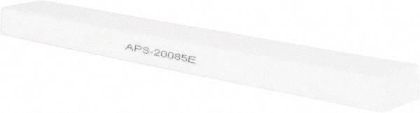 Norton - 180 Grit Aluminum Oxide Rectangular Polishing Stone - Very Fine Grade, 1" Wide x 8" Long x 1/2" Thick - USA Tool & Supply