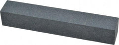 Made in USA - 120 Grit Aluminum Oxide Square Polishing Stone - Fine Grade, 1" Wide x 6" Long x 1" Thick - USA Tool & Supply