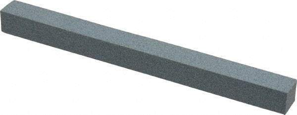 Made in USA - 180 Grit Aluminum Oxide Square Polishing Stone - Very Fine Grade, 1/2" Wide x 6" Long x 1/2" Thick - USA Tool & Supply