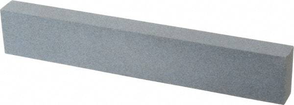 Made in USA - 180 Grit Aluminum Oxide Rectangular Polishing Stone - Very Fine Grade, 1" Wide x 6" Long x 1/2" Thick - USA Tool & Supply