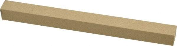 Made in USA - 400 Grit Aluminum Oxide Square Polishing Stone - Super Fine Grade, 1/2" Wide x 6" Long x 1/2" Thick - USA Tool & Supply
