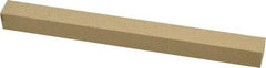 Made in USA - 400 Grit Aluminum Oxide Square Polishing Stone - Super Fine Grade, 1/2" Wide x 6" Long x 1/2" Thick - USA Tool & Supply