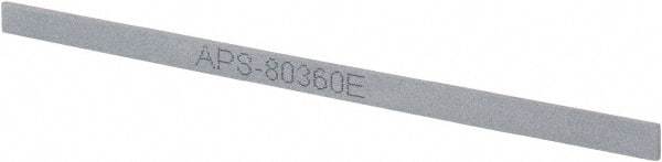 Value Collection - 400 Grit Silicon Carbide Rectangular Polishing Stone - Super Fine Grade, 1/4" Wide x 6" Long x 1/16" Thick - USA Tool & Supply