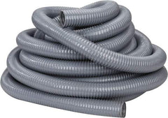 Hi-Tech Duravent - 2" ID, 25 Hg Vac Rating, 27 psi, PVC Vacuum & Duct Hose - 50' Long, Gray, 1-5/8" Bend Radius, -20 to 150°F - USA Tool & Supply