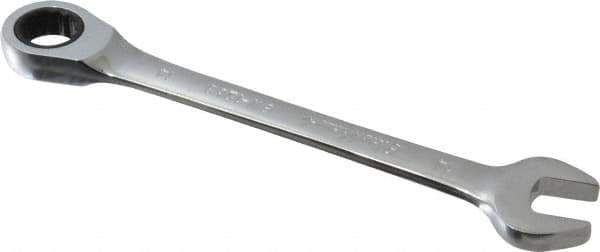 Blackhawk by Proto - 14mm 12 Point Combination Wrench - 15° Head Angle, 7-3/32" OAL, Steel, Chrome Finish - USA Tool & Supply