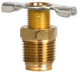 Eaton - Steel External Seat Drain Cock & Shutoff Valve - 3/8 Thread, 150 Max psi - USA Tool & Supply