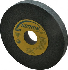 Norton - 6" Diam x 1-1/4" Hole x 3/4" Thick, I Hardness, 80 Grit Surface Grinding Wheel - Silicon Carbide, Type 1, Medium Grade, 4,140 Max RPM, Vitrified Bond, No Recess - USA Tool & Supply