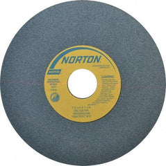 Norton - 7" Diam x 1-1/4" Hole x 1/4" Thick, I Hardness, 100 Grit Surface Grinding Wheel - Silicon Carbide, Type 1, Fine Grade, 3,600 Max RPM, Vitrified Bond, No Recess - USA Tool & Supply