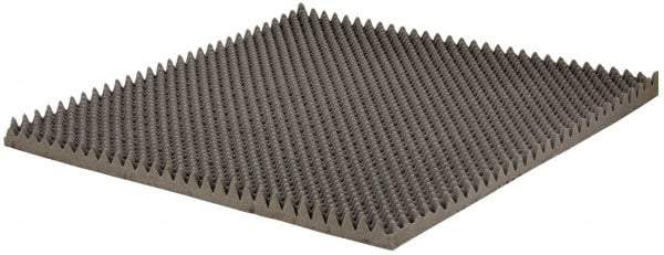 American Acoustical Products - 54" Long x 54" Wide, Polyurethane Foam Sheet - ASTM Specification, Gray - USA Tool & Supply