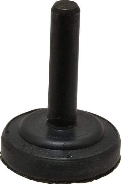 3M - 1" Diam Adhesive/PSA Disc Backing Pad - 1/4" Shank Diam, Medium Density, 20,000 RPM - USA Tool & Supply