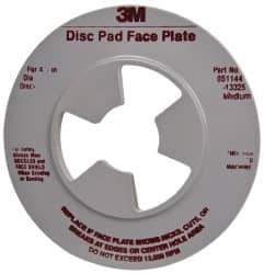 3M - 4-1/2" Max Diam, Abrasive Disc Face Plate - 5/8-11, 10,000 RPM - USA Tool & Supply