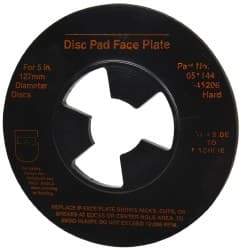 3M - 5" Max Diam, Abrasive Disc Face Plate - 5/8-11, 9,500 RPM - USA Tool & Supply
