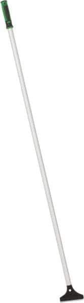 Unger - Stiff 1-Edge Scraper - 4" Blade Length, 48" Long Aluminum Handle - USA Tool & Supply