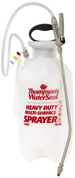 Chapin - 2 Gal Chemical Safe Garden Hand Sprayer - Use with Cleaners, Polyethylene Tank, Funnel Mouth, Reinforced Hose, For Deck & Yard Applications - USA Tool & Supply