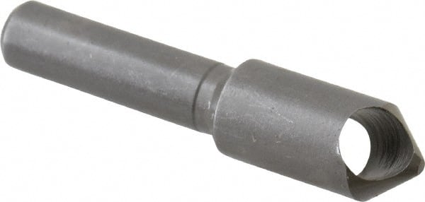 Weldon - 11/32" Head Diam, 1/4" Shank Diam, 82° High Speed Steel Countersink - USA Tool & Supply