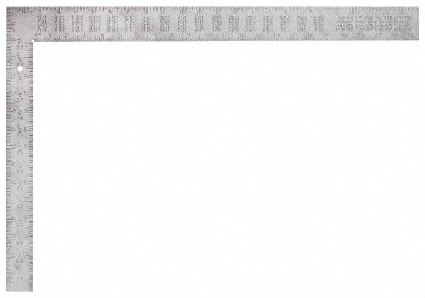 Empire Level - 24" Blade Length x 2" Blade Width, 16" Base Length x 1-1/2" Base Width Aluminum Square - 1/8" Thick - USA Tool & Supply