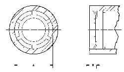 Thomson Industries - 16mm Internal Retaining Ring - For Use with Linear Bearing SSE M16, MA M16 - USA Tool & Supply