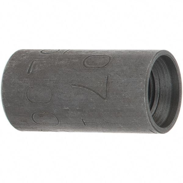 Made in USA - Size 1/8", Class 300, Steel Black Pipe Coupling - 300 psi, Threaded End Connection - USA Tool & Supply