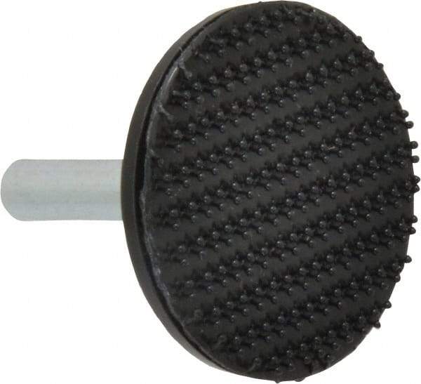3M - 1-1/2" Diam Hook & Loop Disc Backing Pad - 1/4" Shank Diam, Firm Density, 25,000 RPM - USA Tool & Supply