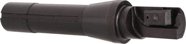 APT - 1" Cut Diam, 0.65" Max Depth of Cut, 5-7/8" OAL, Indexable Square Shoulder End Mill - TPC 32..., TPG 32., TPU 32. Inserts, R8 90° Lead Angle, Series Tri-Dex - USA Tool & Supply