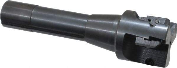 APT - 1-3/4" Cut Diam, 0.65" Max Depth of Cut, 5-7/8" OAL, Indexable Square Shoulder End Mill - TPC 32..., TPG 32., TPU 32. Inserts, R8 90° Lead Angle, Series Tri-Dex - USA Tool & Supply