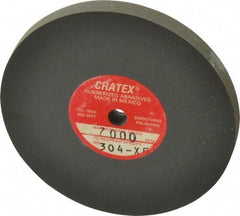 Cratex - 3" Diam x 1/4" Hole x 1/4" Thick, Surface Grinding Wheel - Silicon Carbide, Extra Fine Grade, 7,000 Max RPM, Rubber Bond, No Recess - USA Tool & Supply