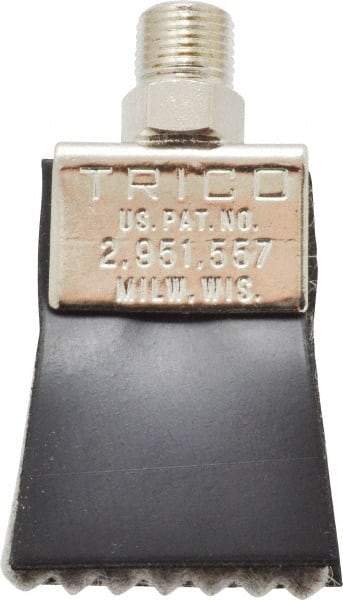 Trico - 1-1/4" Long Brush, 1-1/4" Width/Diam, NPT Thread Oil Reservoir Lubrication Brushes - 200°F, 2-5/16" Length Under Mounting Thread, Straight Shank - USA Tool & Supply