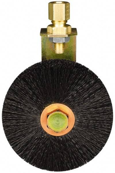 Trico - 3" Width/Diam, Oil Reservoir Lubrication Brushes - 250°F, Straight Shank - USA Tool & Supply