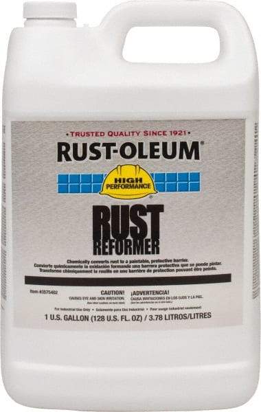 Rust-Oleum - 1 Gal Rust Converter - 590 to 1,175 Sq Ft/Gal Coverage, 40 min Tack Free Dry Time, 1 hr Full Dry Time - USA Tool & Supply