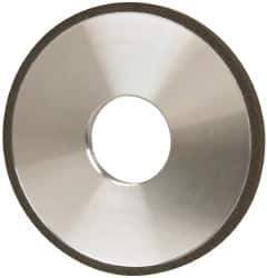 Made in USA - 4" Diam x 1-1/4" Hole x 1/4" Thick, N Hardness, 100 Grit Surface Grinding Wheel - Diamond, Type 1A1, Fine Grade - USA Tool & Supply