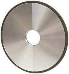 Made in USA - 6" Diam x 1-1/4" Hole x 1/4" Thick, N Hardness, 220 Grit Surface Grinding Wheel - Diamond, Type 1A1, Very Fine Grade - USA Tool & Supply
