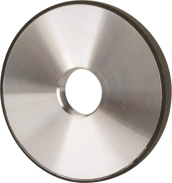 Made in USA - 5" Diam x 1-1/4" Hole x 1/2" Thick, N Hardness, 220 Grit Surface Grinding Wheel - Diamond, Type 1A1, Fine Grade - USA Tool & Supply