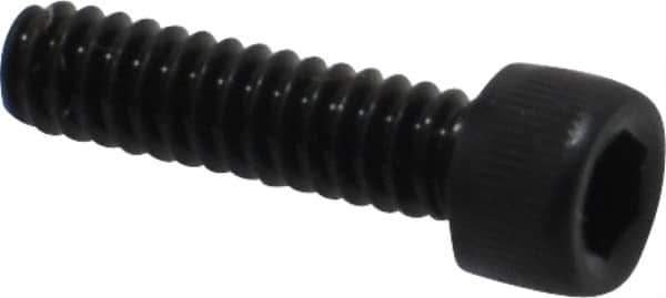 Value Collection - #4-40 UNC Hex Socket Drive, Socket Cap Screw - Alloy Steel, Black Oxide Finish, Fully Threaded, 7/16" Length Under Head - USA Tool & Supply