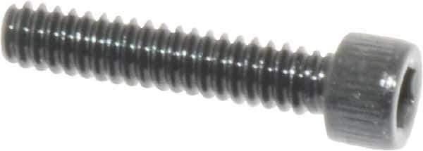 Value Collection - #4-40 UNC Hex Socket Drive, Socket Cap Screw - Alloy Steel, Black Oxide Finish, Fully Threaded, 9/16" Length Under Head - USA Tool & Supply