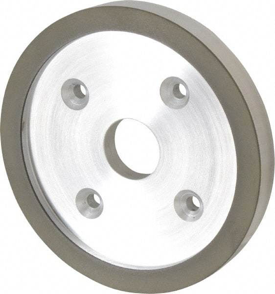 Made in USA - 6" Diam, 1-1/4" Hole Size, 3/4" Overall Thickness, 220 Grit, Type 6 Tool & Cutter Grinding Wheel - Very Fine Grade, Diamond - USA Tool & Supply