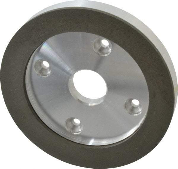 Made in USA - 6" Diam, 1-1/4" Hole Size, 3/4" Overall Thickness, 220 Grit, Type 6 Tool & Cutter Grinding Wheel - Very Fine Grade, Diamond - USA Tool & Supply