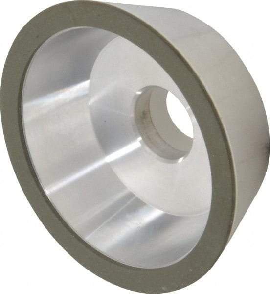 Made in USA - 5" Diam, 1-1/4" Hole Size, 1-3/4" Overall Thickness, 150 Grit, Type 11 Tool & Cutter Grinding Wheel - Very Fine Grade, Diamond - USA Tool & Supply