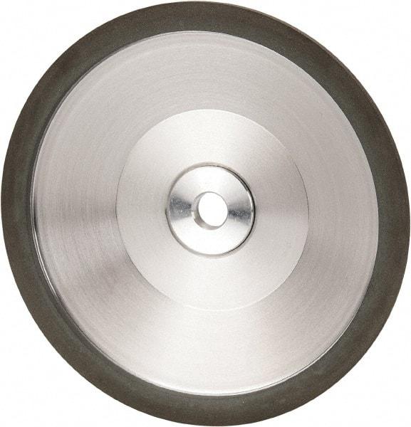 Made in USA - 6" Diam, 1-1/4" Hole Size, 1" Overall Thickness, 220 Grit, Type 12 Tool & Cutter Grinding Wheel - Very Fine Grade, Diamond - USA Tool & Supply