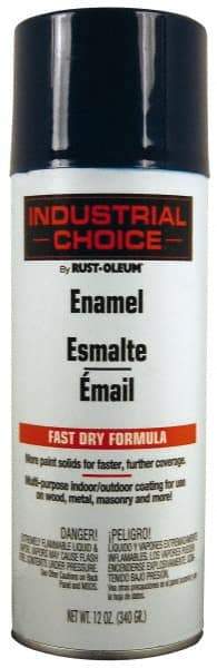 Rust-Oleum - Regal Blue, Enamel Spray Paint - 8 to 12 Sq Ft per Can, 12 oz Container - USA Tool & Supply
