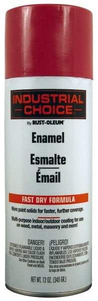 Rust-Oleum - Safety Purple, Gloss, Enamel Spray Paint - 8 to 12 Sq Ft per Can, 16 oz Container, Use on Drums, Equipment & Color Coding, Furniture, Ladders, Lockers, Motors, Stenciling, Tools - USA Tool & Supply